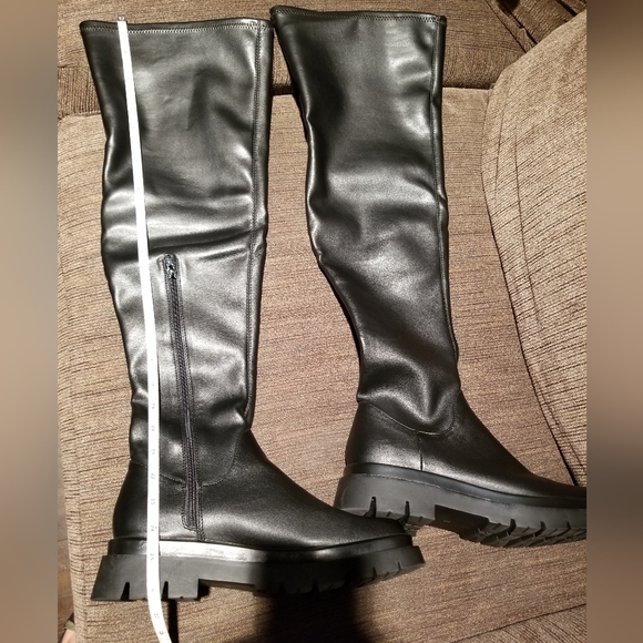 Steve Madden Women's Black Industry Knee Size 10M - Picture 3 of 16